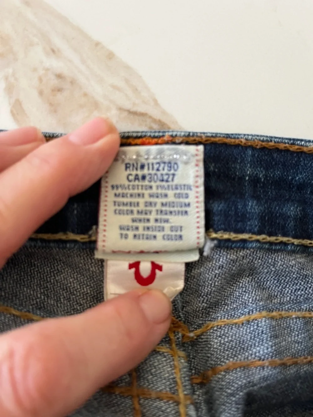 True Religion Dark Blue Julie Capri denim Jeans - Picture 9 of 10
